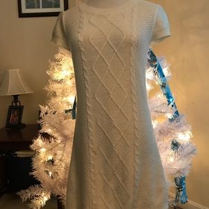 Cream Colored Youth Sweater Dress